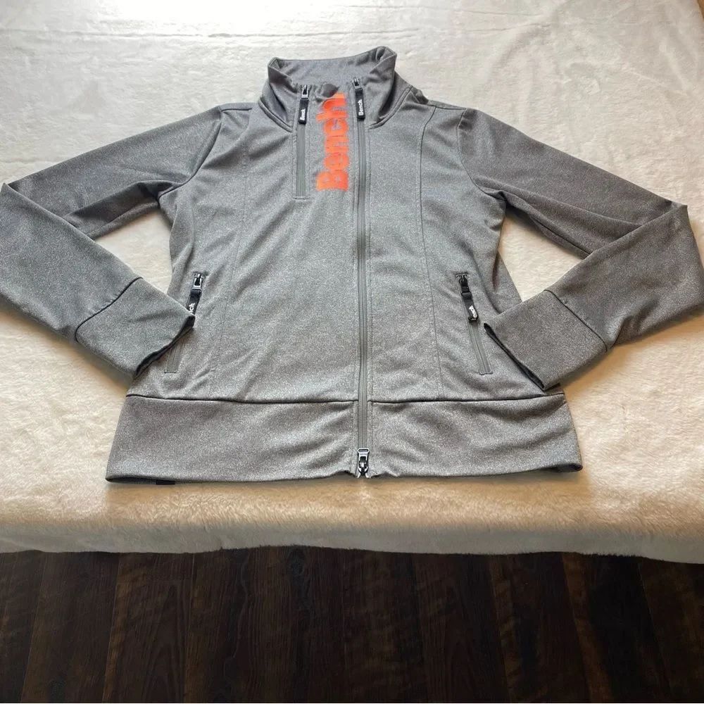 Bench Gray Front Zip Jacket Size Large